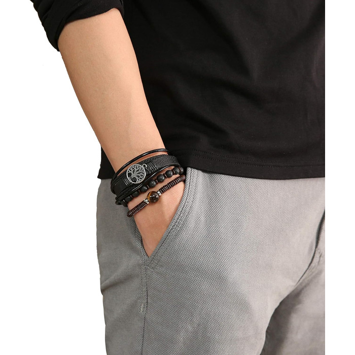 Браслети HZMAN з натуральної шкіри 