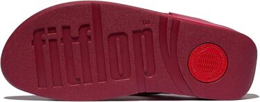 Сандалі жіночі Fitflop Lulu з шкіри, червоно-ягідного кольору, розмір 38 EU