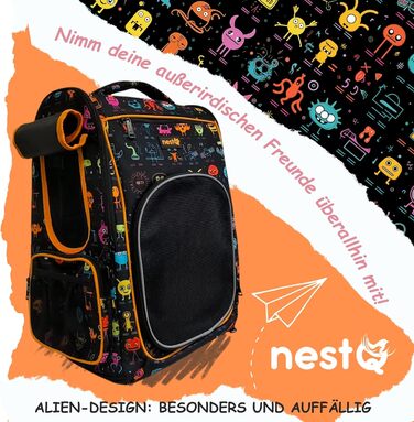 Рюкзак для собак та котів, до 5 кг, ергономічний, з вентиляцією, для подорожей (Помаранчевий)