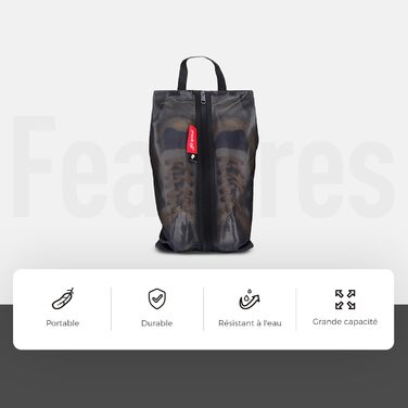 Pack all waterproof travel shoe bags, shoe organizers, and zippered shoe bags for men and women