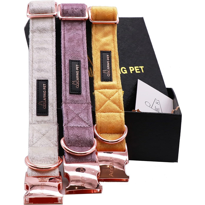 Набір повідка та нашийника для собак Aring PET, нашийник та повідок для собак, регульований набір повідків та нашийників для хлопчиків та дівчаток, темно-зелений (XS, сріблясто-сірий)