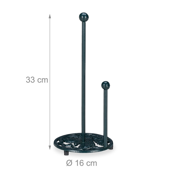 Relaxdays Standing Kitchen Roll Holder, Country Style