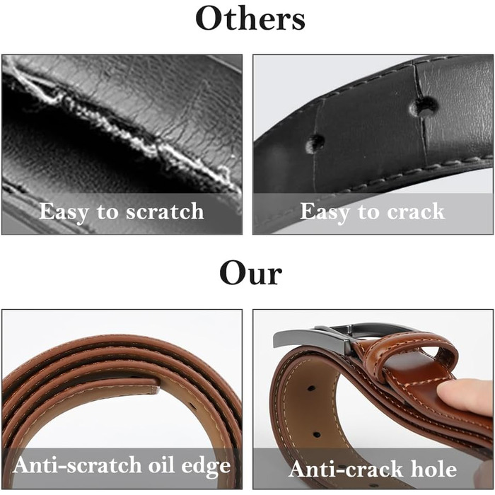 Чоловічий шкіряний ремінь Flintronic, 90/100/110/120/130 см. Металевий ремінь у стилі ретро, 33 мм. Підходить для джинсів, костюмів. Колір: чорний. Розмір: 92 (загальна довжина 100 см)