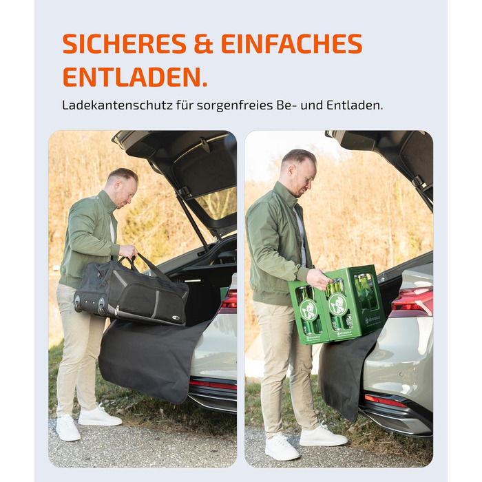 Захист для вантажного відсіку автомобіля [з підкладкою & водонепроникний] – універсальний килимок для багажника, підходить для легкових автомобілів та SUV – захист для багажника від бруду та подряпин (100x100 см)