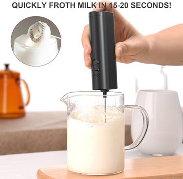 Електричний пінозбивач для молока Lamkrtlp: для капучино, лате, гарячого шоколаду