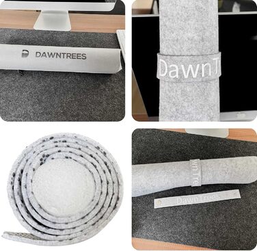 Підкладка під стіл DAWNTREES з фетру, велика, 90 x 40 см. Нековзна килимок для офісу та дому