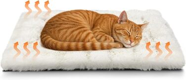 Wdmiya Самогріюча ковдра для домашніх тварин 90x60 см, ковдра для котів та собак, тепла та м'яка ковдра, без електроживлення, для автомобіля, для дому.