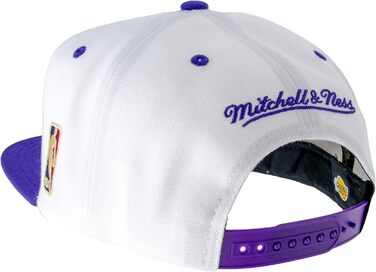 Кепка Mitchell & Ness NBA Lakers Snapback, універсальний розмір, біло-фіолетова