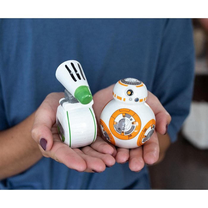 Star Wars BB-8 and D-O Ceramic Salt and Pepper Shakers | 2-Piece Set