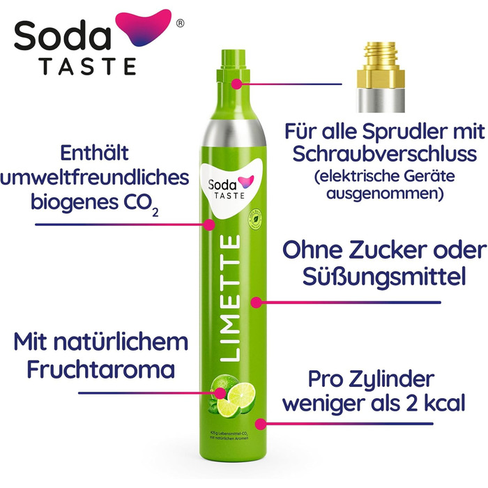 SodaTASTE Mysoda Woody – карбонізатор води з деревного композиту з пляшкою 1л без BPA + 2 CO2 циліндри (класичний + лайм, сірий)