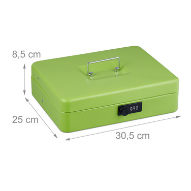 Relaxdays Combination Lock Cash Box - Euro