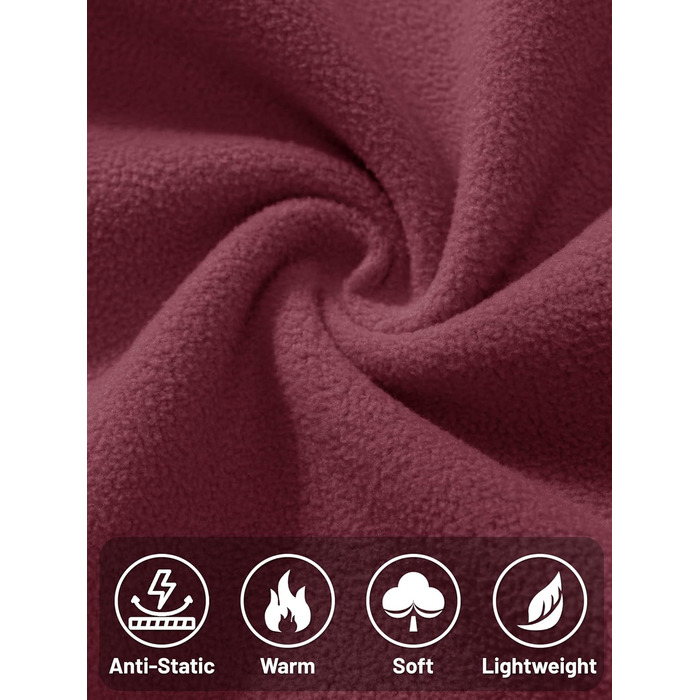 TACVASEN жіноча флісова жилетка для активного відпочинку, без рукавів, тепла жилетка з кишенями на блискавці, спортивна жилетка для жінок, колір: бордовий