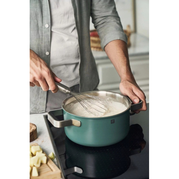 Набір каструль зі сталі нержавіючої Zwilling PURE, 3 предмети, зелений