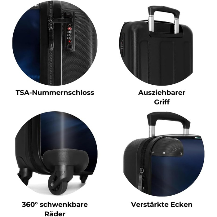 Дитячий валіза-роликовий колірний з ініціалами та іменем, 55x40x20см - валіза для ручної поклажі, валіза для хлопчиків, легкий, з принтом 'Ренн-авто'