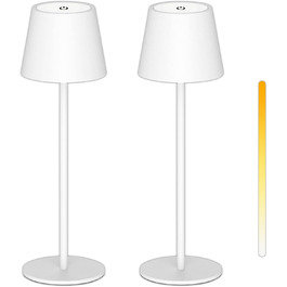 Акумуляторна LED-лампа Antela настільна бездротова диммерна, IP44, чорна, 2 шт. для дому/кафе/бару