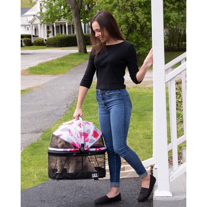 Переноска для собак та котів Pet Gear View 360 з автосидінням (Floral, 48 x 33 x 50 см)