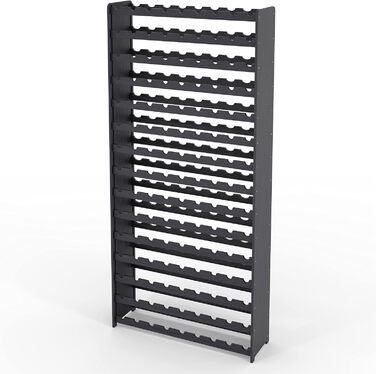 RW Series Wooden Wine Rack for Bottles, Anthracite, Brown, Natural, RW-3, 13-15 lie, for 91-135 Bottles, Wine, Bottle Rack (Anthracite, RW-3-135, 198 x 92 x 26.5, for 135 Bottles)