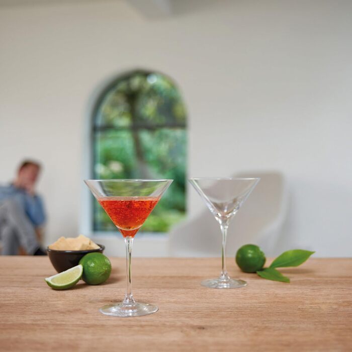 Leonardo Tivoli Cocktail Glasses, Cocktail Glasses with Stem, Dishwasher-Safe Cocktail Bowls, Set of 6, 260 ml, 066397