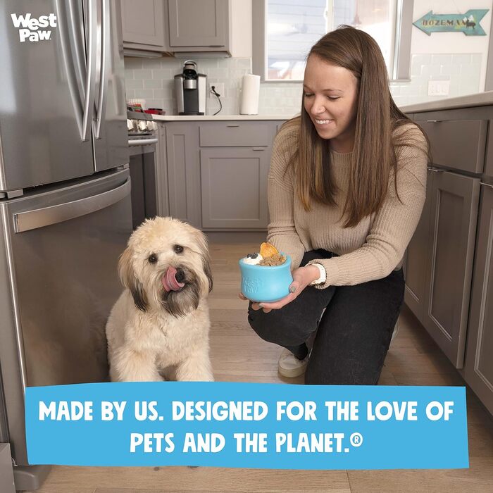 WEST PAW Zogoflex Toppl Treat Dispenser Dog Toy Puzzle - Interactive Chew Toy for Dogs - Dog Toy for Moderate Chewers, Fetch, Catch - Holds Dry Food, Treats, XL