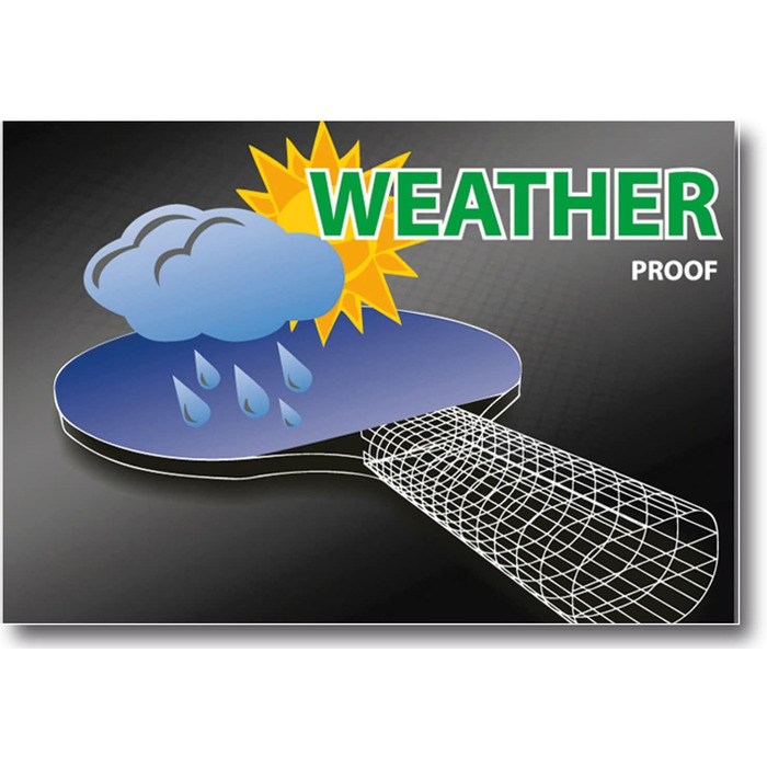 Набір для настільного тенісу Donic-Schildkröt Outdoor: 2 водостійкі міцні ракетки, 3 м'ячі, сумка