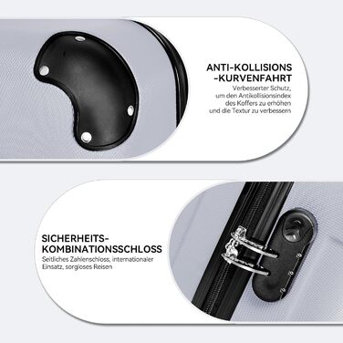 Чемодан Beibye з жорстким корпусом, великий/середній/малий, 14 кольорів, ручна поклажа (55 см), великий (76 см)