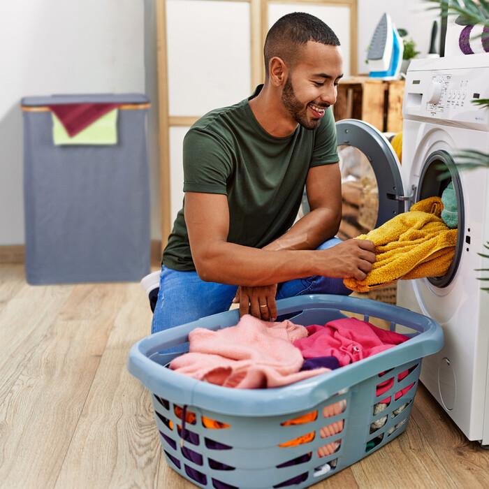 Relaxdays Laundry Basket with Lid 105 l