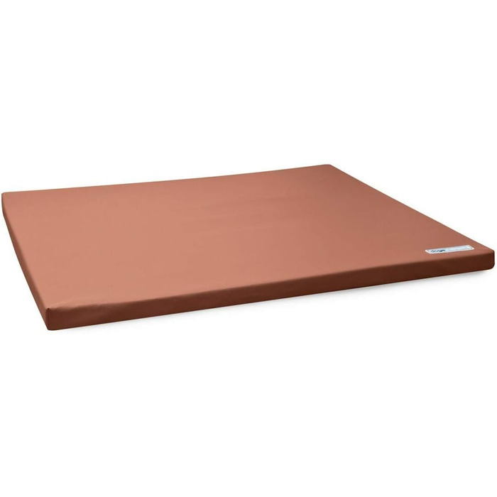 Лежанка для собак Easy з екошкіри, розмір M, 100 x 80 см, колір Cognac (коричневий)