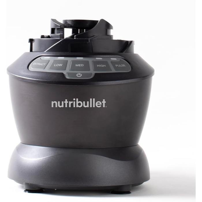 Блендер Nutribullet 1000 Вт, електричний, професійний, 1,6 л, мультифункціональний стаціонарний міксер, сірий/чорний