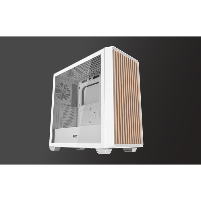 Корпус для комп'ютера darkFlash DS900WD Midi Tower (білий, ATX, загартоване скло, gaming)