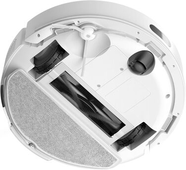 Робот-пилосос Tapo RV30 Max Plus з функцією миття та автоматичною станцією самостійного очищення, 5300Pa, LiDAR+IMU, голосове керування Alexa & Google Assistant, білий