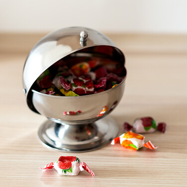 Relaxdays SWEETY Sugar Bowl made of Stainless Steel
