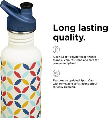 Klean Kanteen Classic Water Bottle 800 ml (Retro Dot)