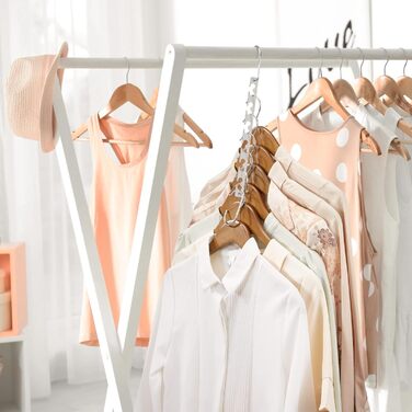 Вішалки для одягу HOUSE DAY - 8 шт. Металеві, для важких речей, економія місця, L26см