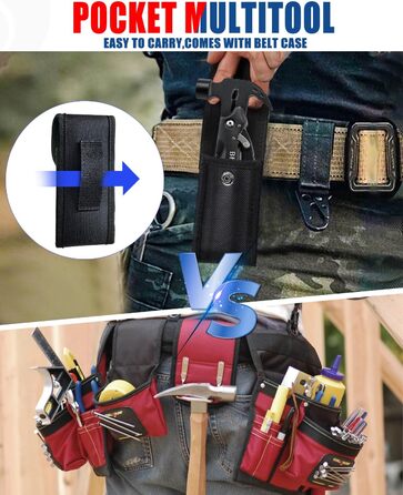 Мультитул BIBURY 12-в-1: молоток, інструменти для чоловіків, подарунок для тата, кемпінг, туризм, виживання