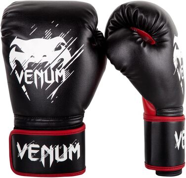 Боксерські рукавички Venum Kinder Contender, чорний/червоний, 8 oz (одиночні)