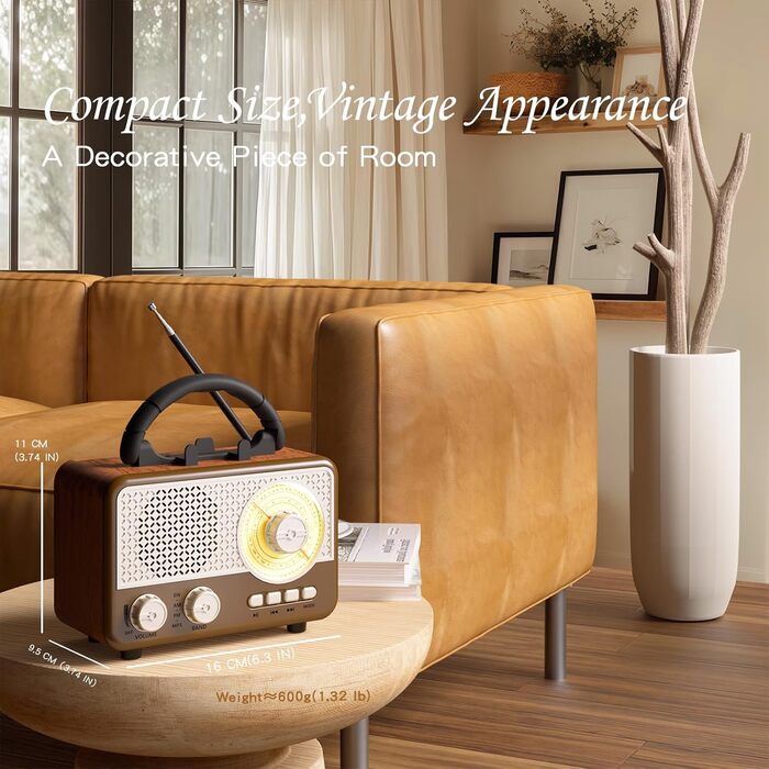 Портативна радіоприймач AM/FM/SW з сонячною батареєю, Bluetooth, USB/TF/AUX, для кемпінгу та подорожей. Підходить як подарунок для чоловіків