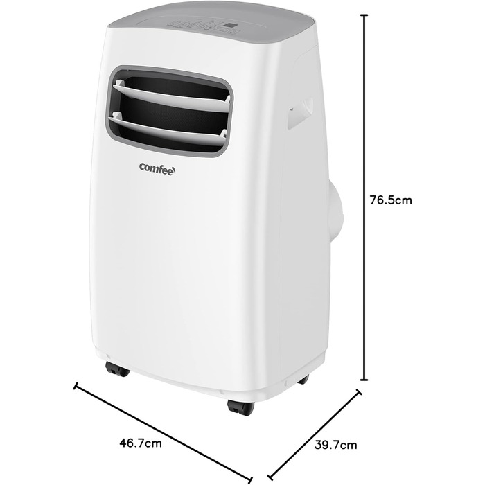 Мобільний кондиціонер Comfee Breezy Cool Pro 2.0, 7000 BTU, 2kW, охолодження, вентиляція, осушення, керування через додаток, для приміщень до 68 м³