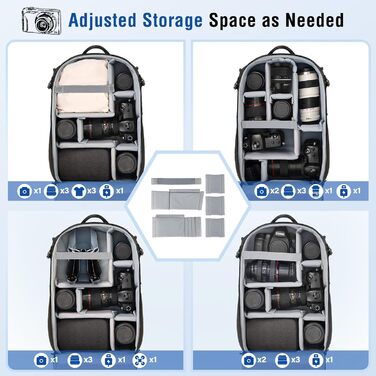 MOSISO Рюкзак для фотокамери, водонепроникний, для Canon/Nikon/Sony, з відділенням для ноутбука 16