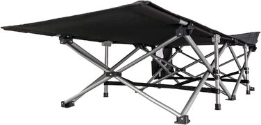 Розкладне ліжко для кемпінгу KingCamp XL, сталеве, 208x75 см, до 200 кг