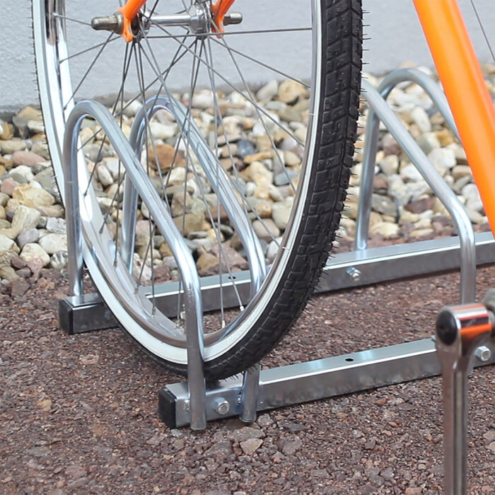 Relaxdays Bicycle Stand for 4 Bikes, Steel, 1m
