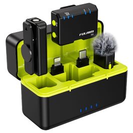 Мікрофон FULAIM X6S: Бездротовий петличний мікрофон з AI шумозаглушенням для iPhone, камер, відео та Vlogging