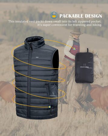 Чоловіча степна жилетка 33,000ft для активного відпочинку: гіркі походи, походи, їзда на конях. 5 кишень, утеплена, з накладкою на шию (4XL, Темно-сірий)