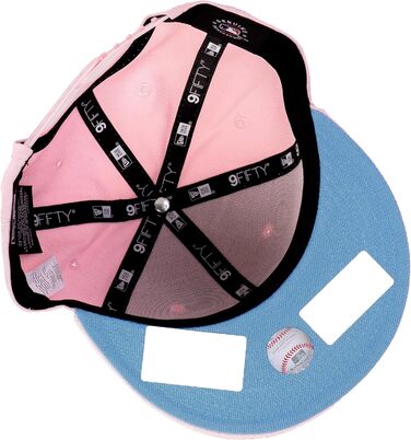 Кепка New Era 9FIFTY Snapback для дітей NFL/MLB/NBA (New York Yankees, рожевий, небесно-блакитний)