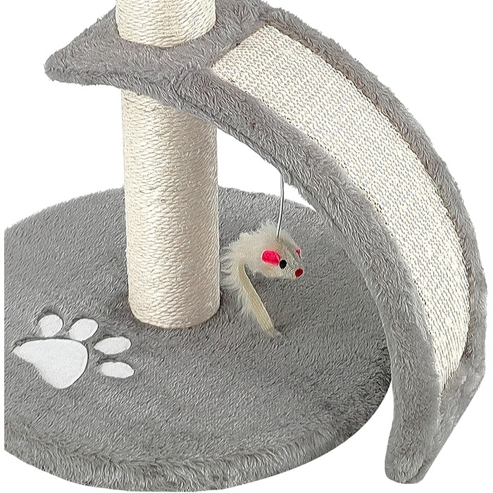 Дерево-кіт Beltom® Kratzbaum 54 см. Рожево-біле (сіре) - ігровий комплекс для котів