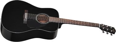 Акустична гітара Fender CD-60 Dreadnought V3 DS, чорний колір, палісандровий гриф, для правшів, з безкоштовними онлайн-уроками Fender Play