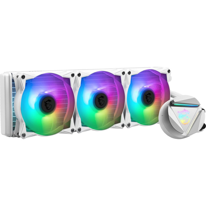 MSI MAG CoreLiquid R V2: Система водяного охолодження CPU AIO, 360 мм, RGB, біла