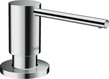 Настільний дозатор для мила Hansgrohe, металевий, сріблястий, 500 мл