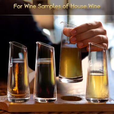 Mini Decanters, 180ml Small - Single Wine Decanter, Glass Wine Decanter Set, Single Glass Decanter, Set of 6