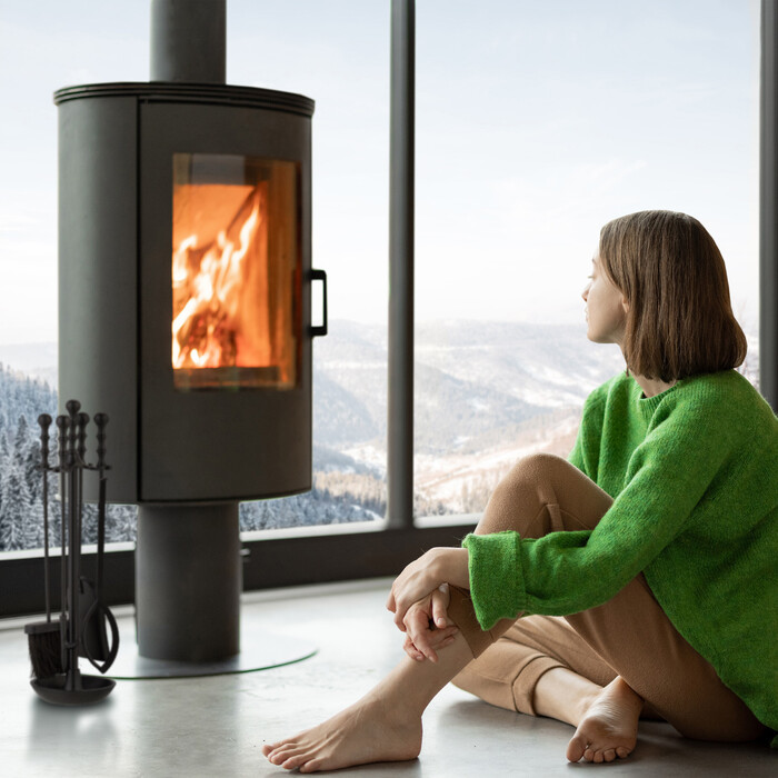 Relaxdays 5-Piece Fireplace Set