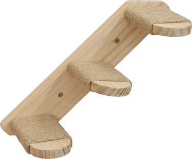 Гамак для котів Kerbl Timber (натуральний/тауп, 38 x 33,5 x 16 см, до 6 кг), м'який плюш, для кріплення на стіну, знімний чохол, іграшка для котів, аксесуари для тварин
